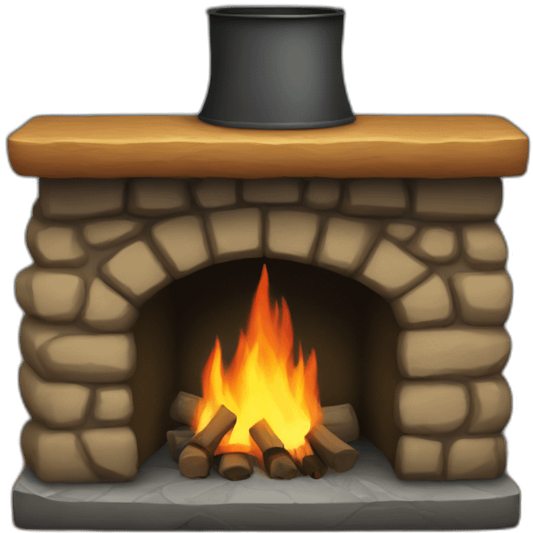 camp fireplace emoji