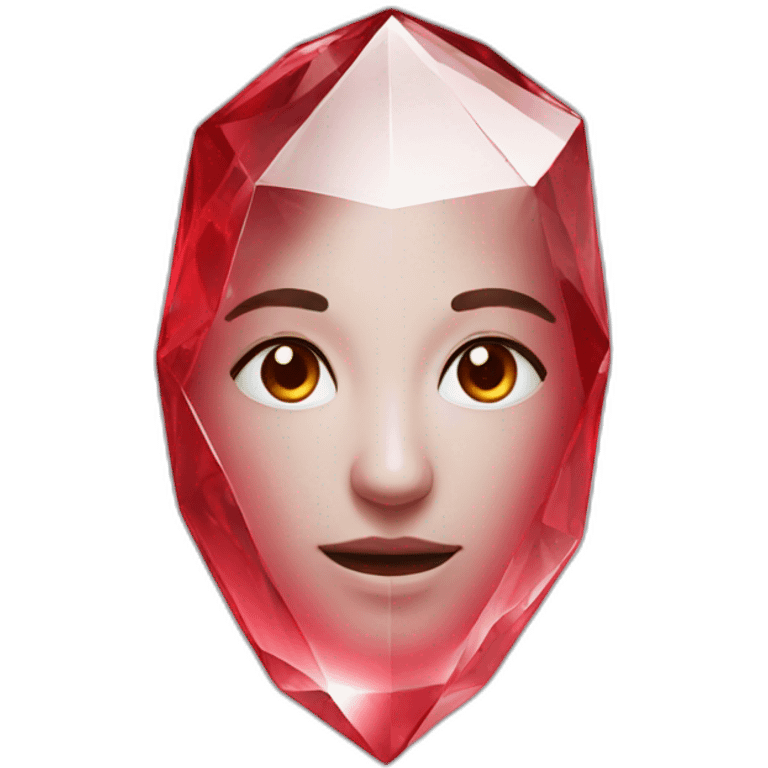 Crystal red emoji