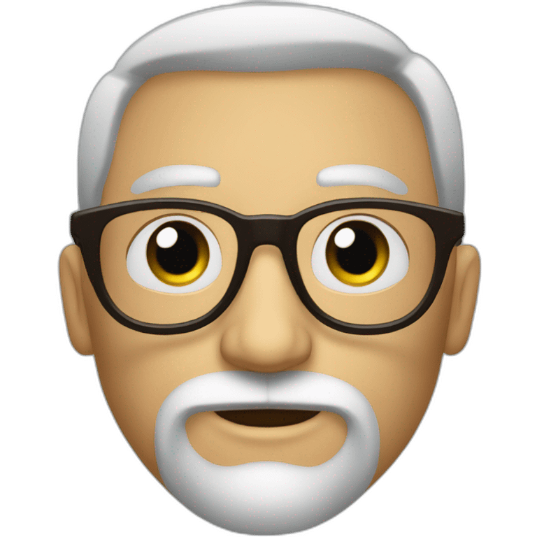 homem de barba e óculos emoji