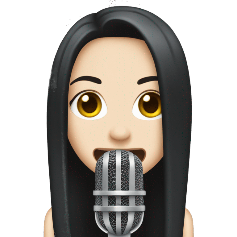 amy lee singing with microphone emoji