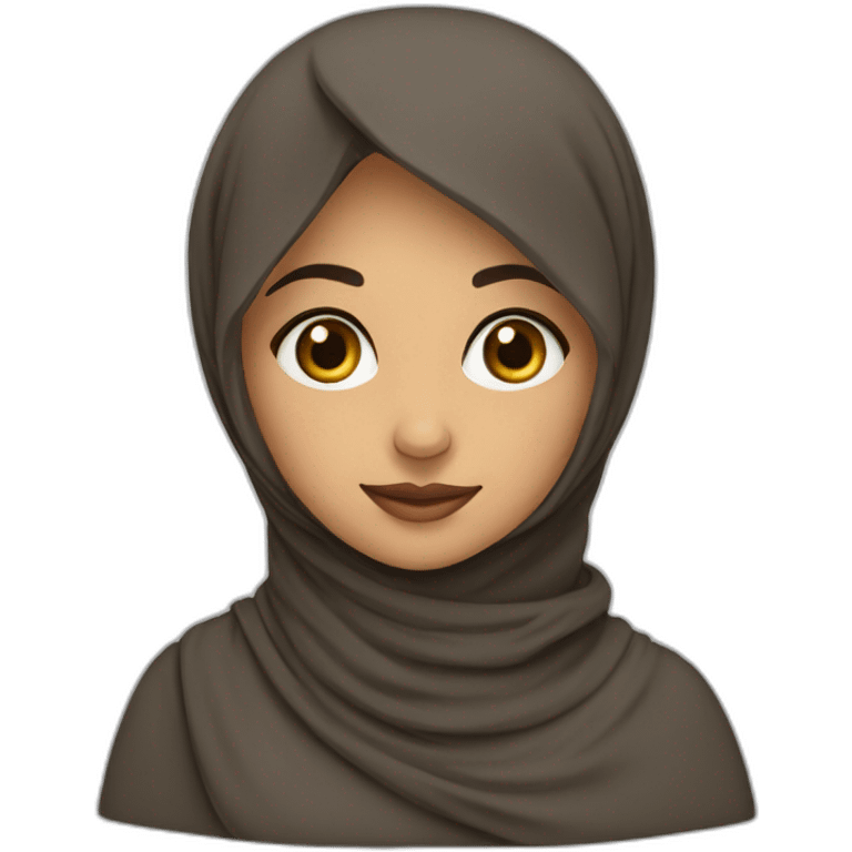 brune girl muslim emoji