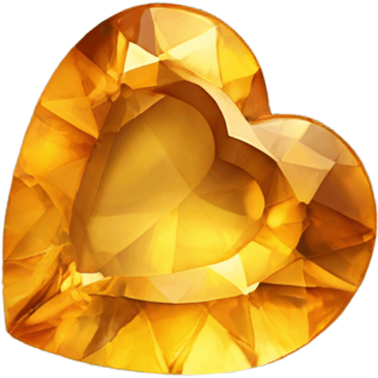 Citrine heart emoji