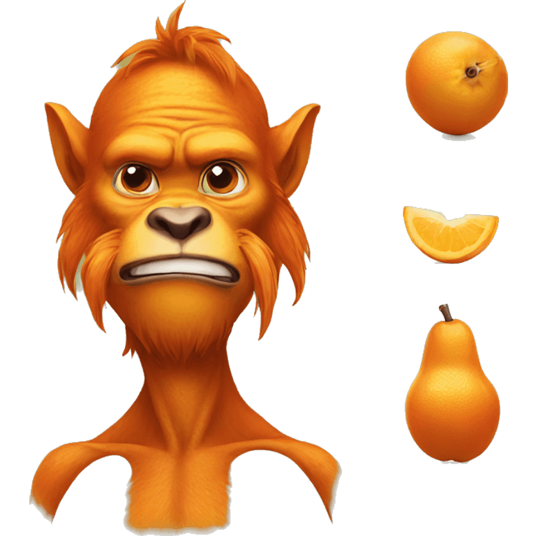 Fruit orang emotions emoji