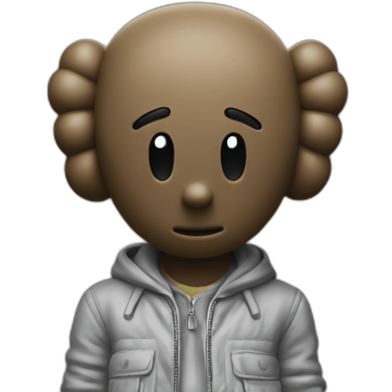 Kaws figurine emoji