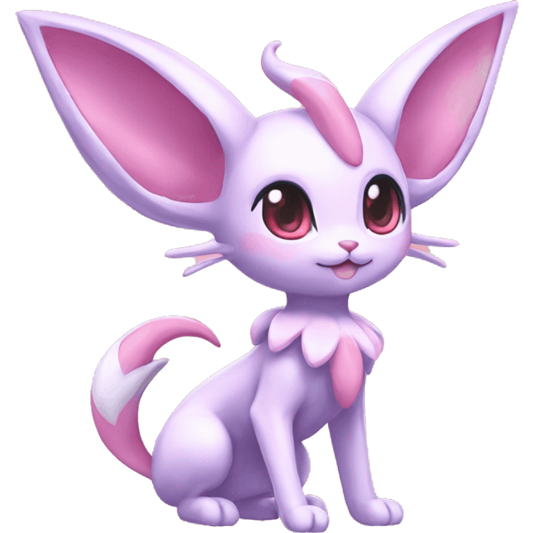 Kawaii Sylveon-Espeon-Pokémon full body emoji