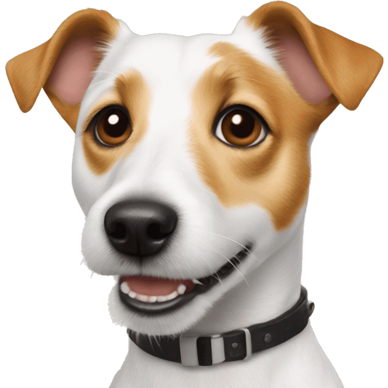 White Jack Russell Terrier fries emoji