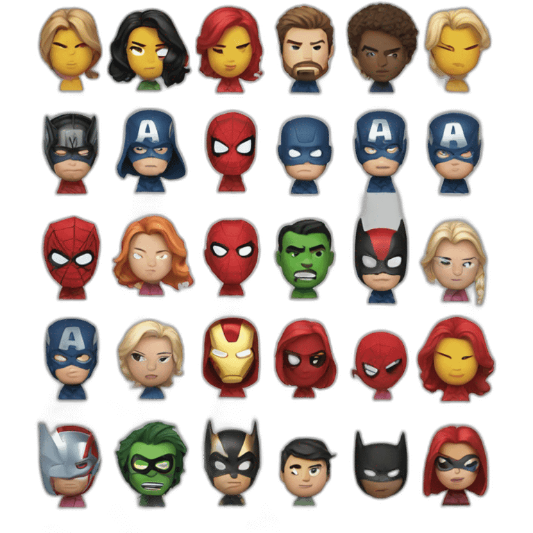 marvel superheroes emoji