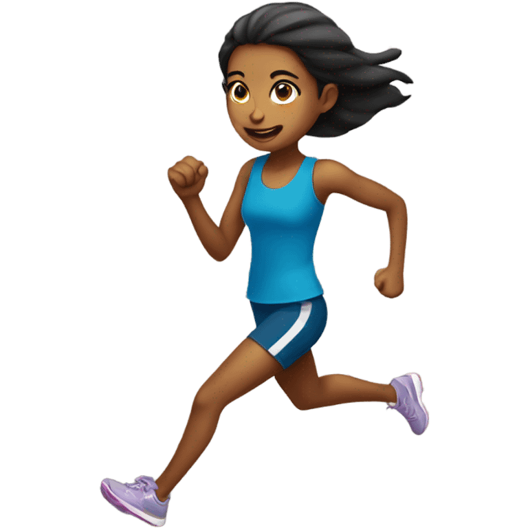 girl running emoji