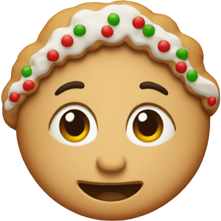 Christmas cookie emoji