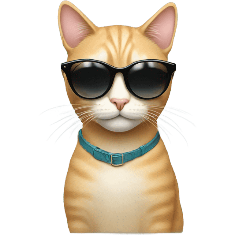 Cat with sunglasses emoji