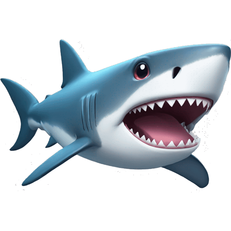 happy shark emoji