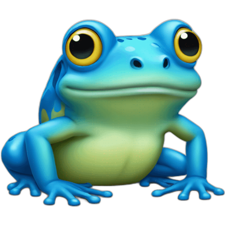 blue frog emoji