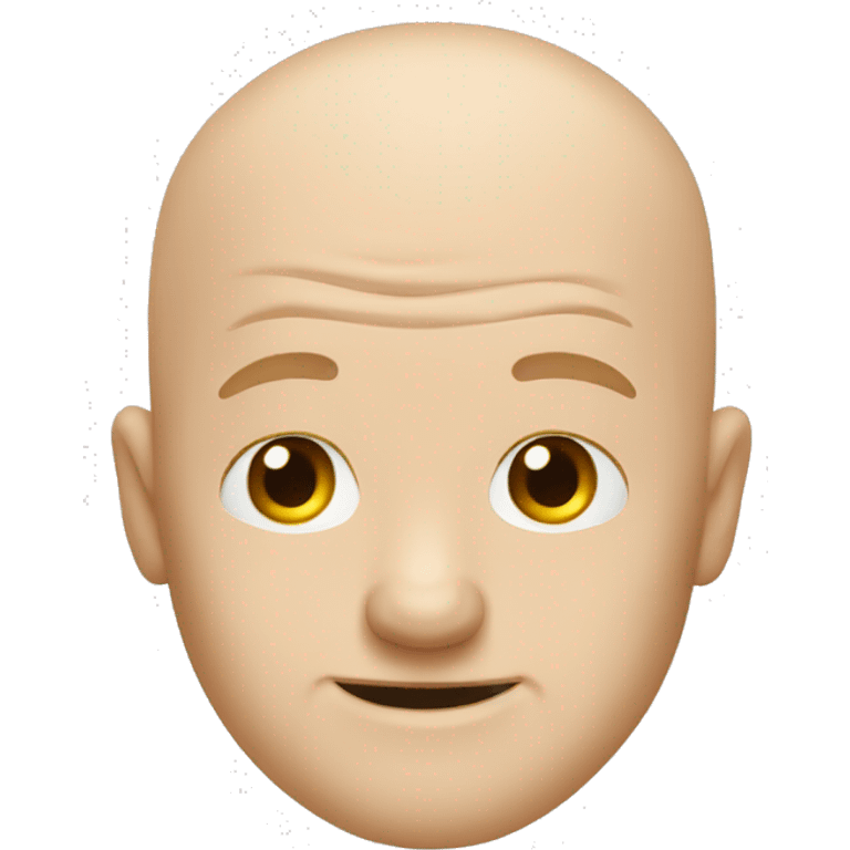 bald white man winking emoji