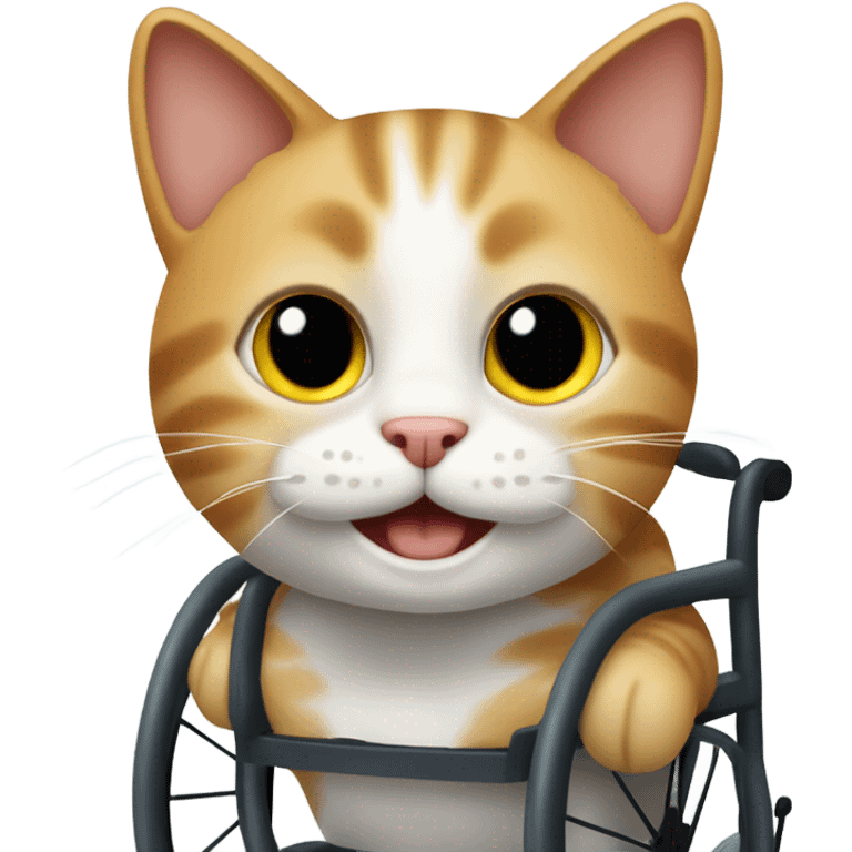 cat in wheelchair emoji