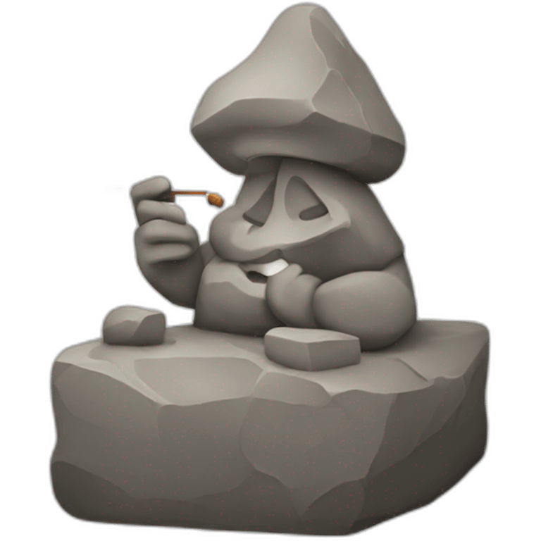 Stone smoker emoji