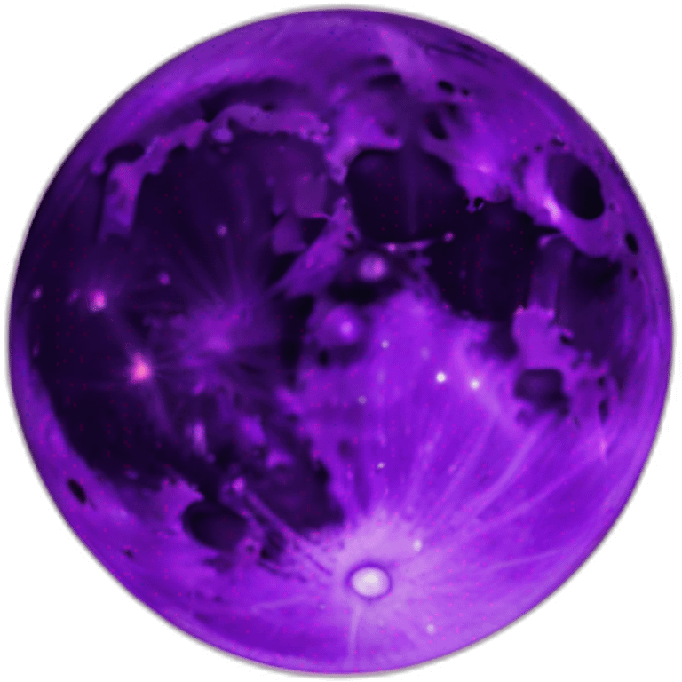 purple moon in space emoji