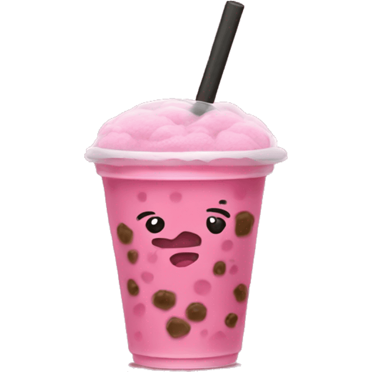 pink boba  emoji