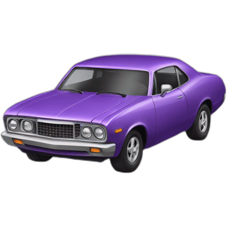 Purple car emoji