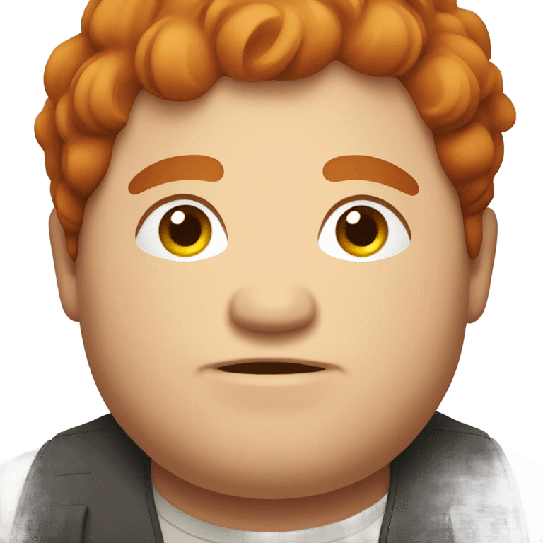 Redish hair guy chubby emoji