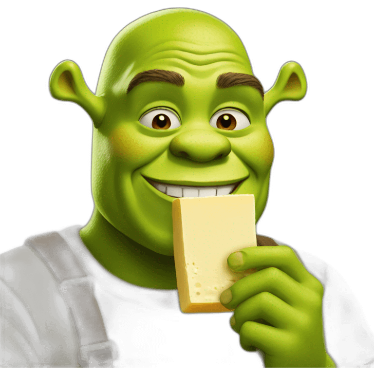 shrek eating tofu emoji