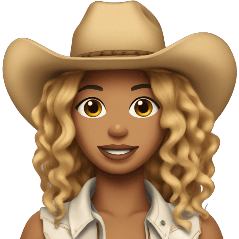 Beyoncé in cow-boy carter  emoji