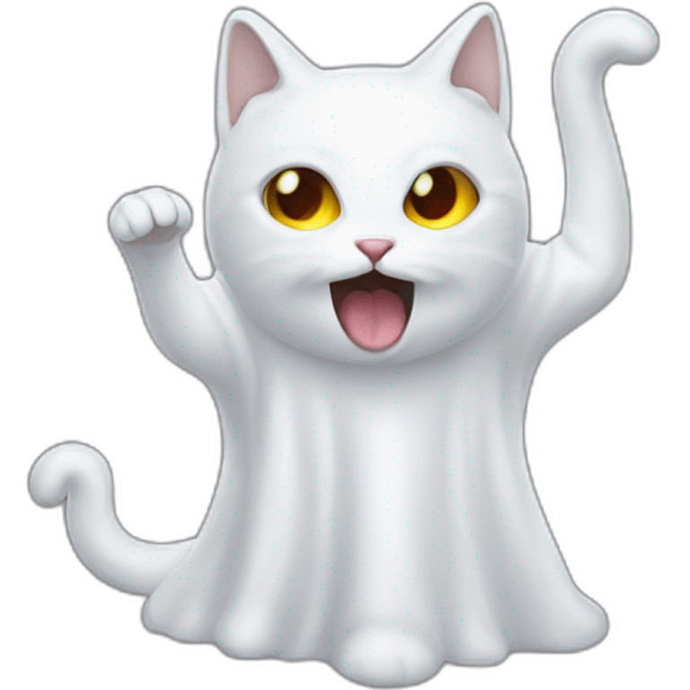 cat ghost halloween emoji