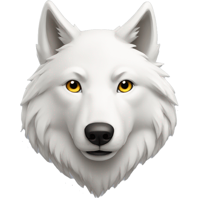 White wolf emoji