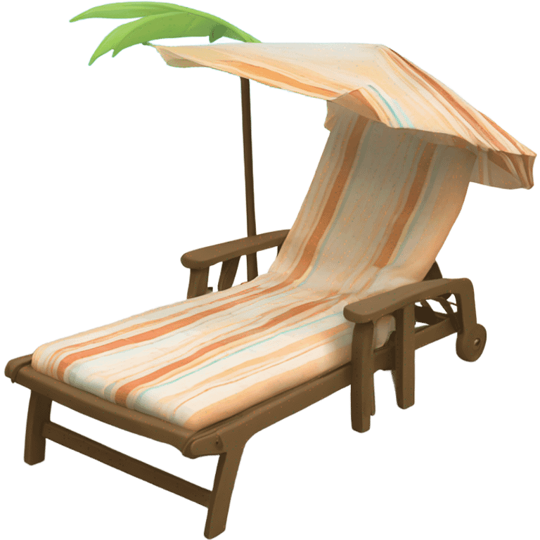 beach lounge chair emoji