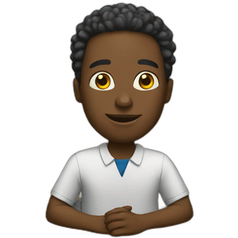 black man in a classroom emoji