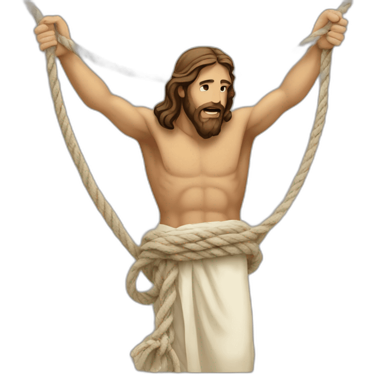 jesus and rope emoji