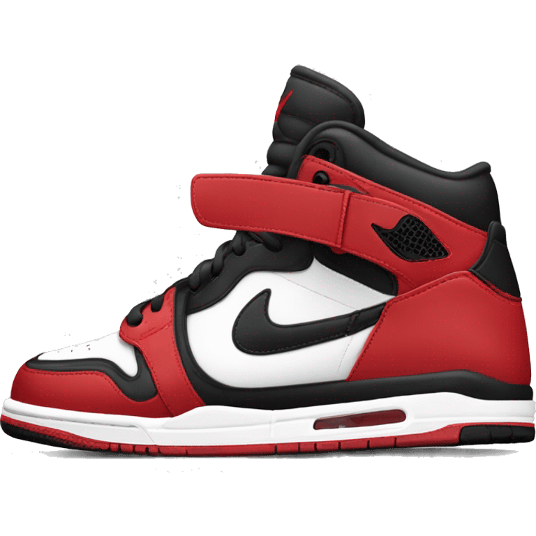 Red black and white Nike Jordans  emoji