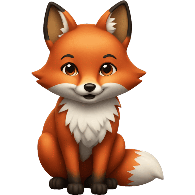 Fox, curvy emoji