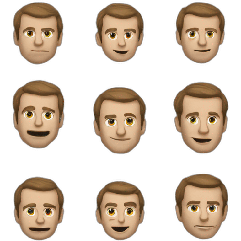 Macron complètement bourré emoji