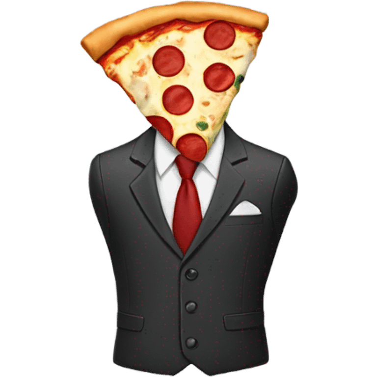 Pizza in a suit emoji