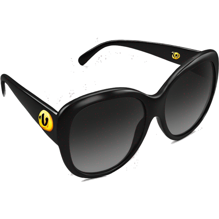 Black Chanel sunglasses emoji