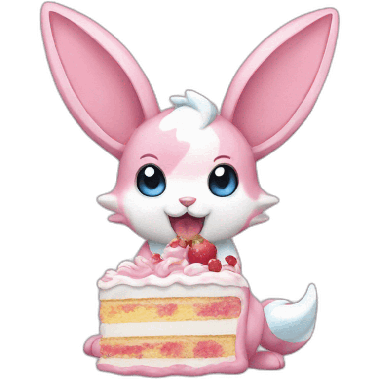 Sylveon-eating-cake emoji