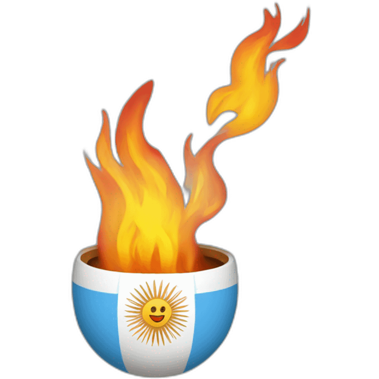 argentina on fire emoji