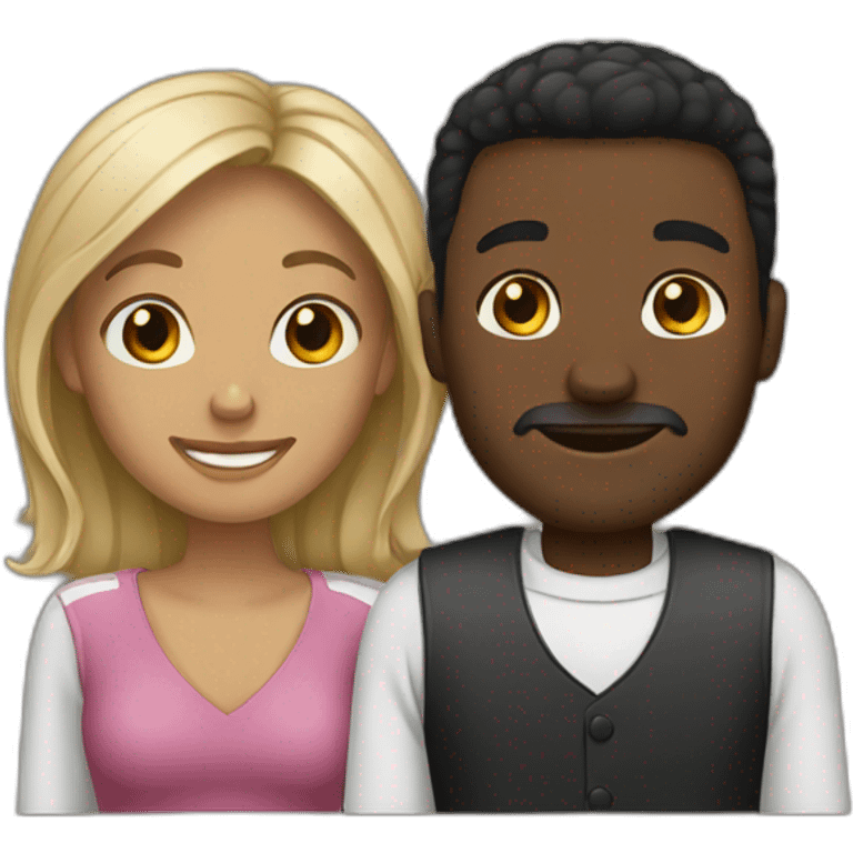 interracial couple emoji