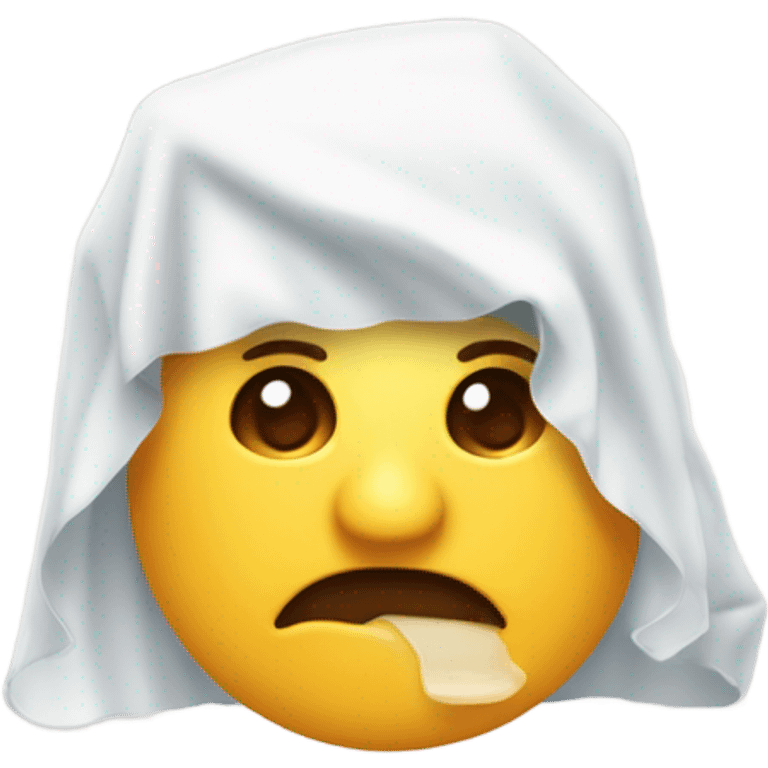 un naso pieno di caccole emoji