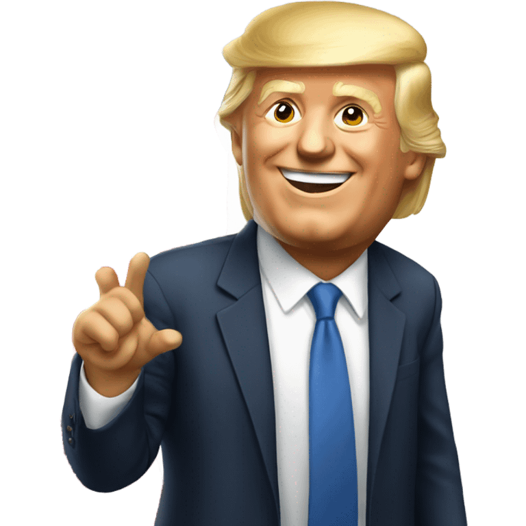 Trump happy emoji