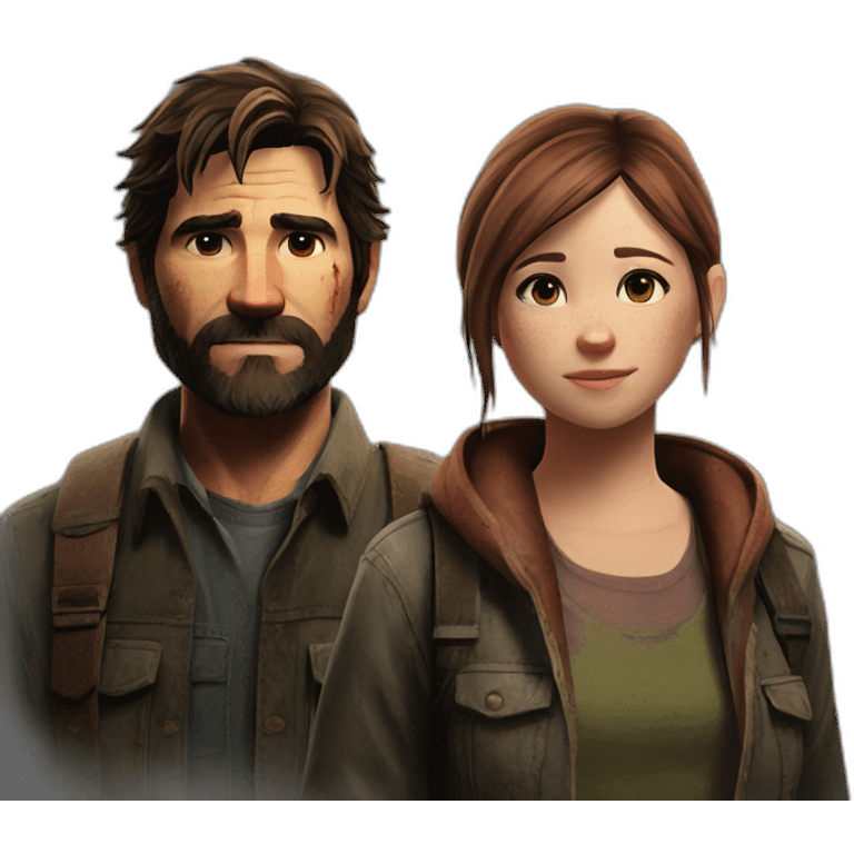 joel and ellie the last of us emoji