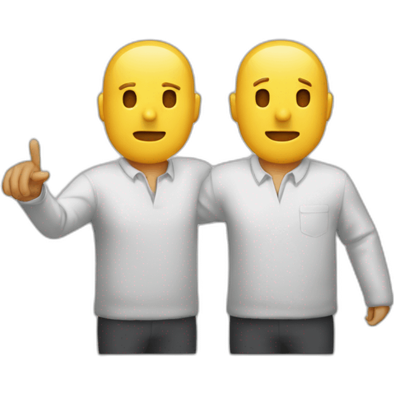 Dandose las manos 2 personas emoji