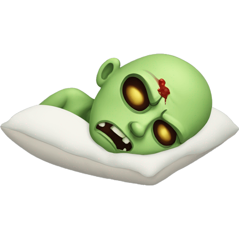 Sleeping zombie emoji