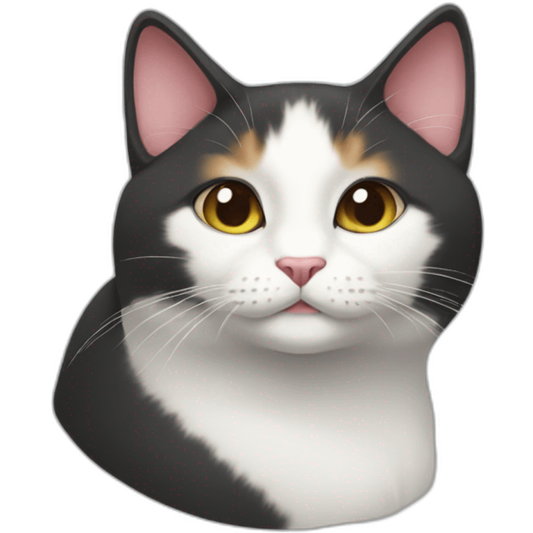 bicolor-cat emoji