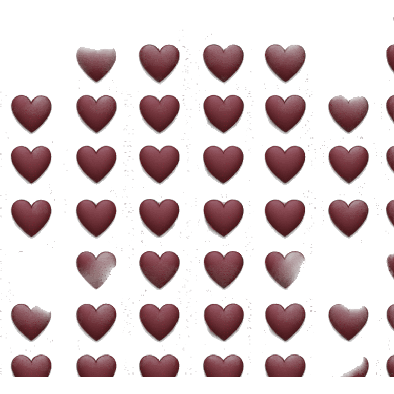 maroon hearts emoji