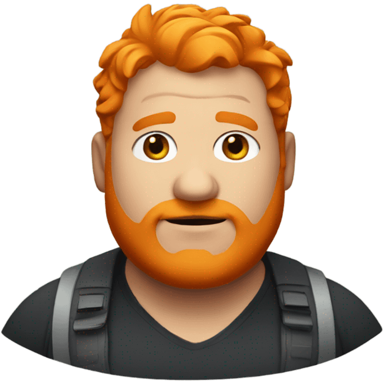 Fat guy with orange hair emoji