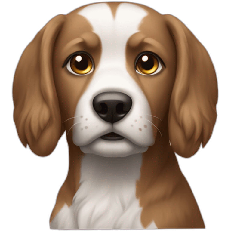 chat sur un chien emoji