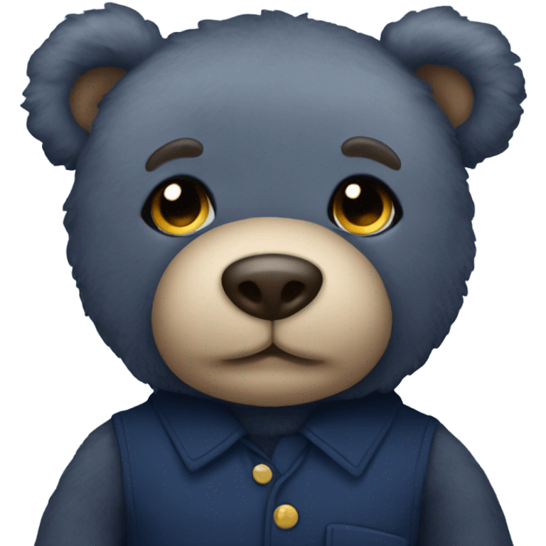 navy blue teddy bear emoji