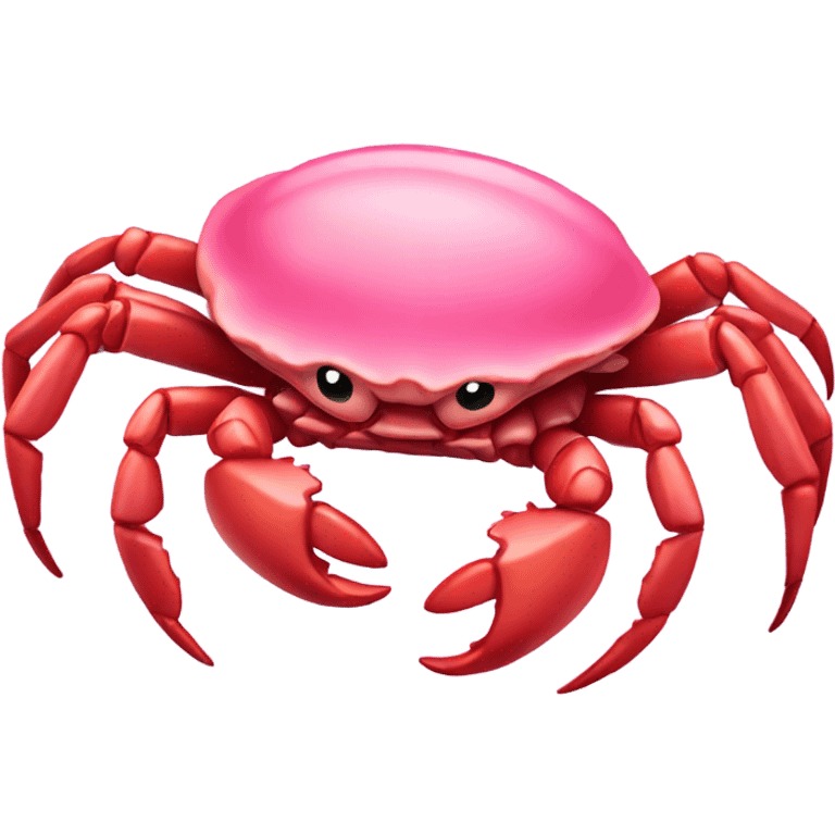 Pink ocean crab emoji