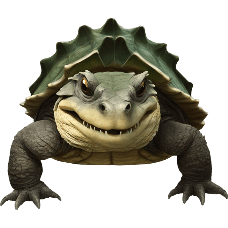 Alligator snapping turtle emoji